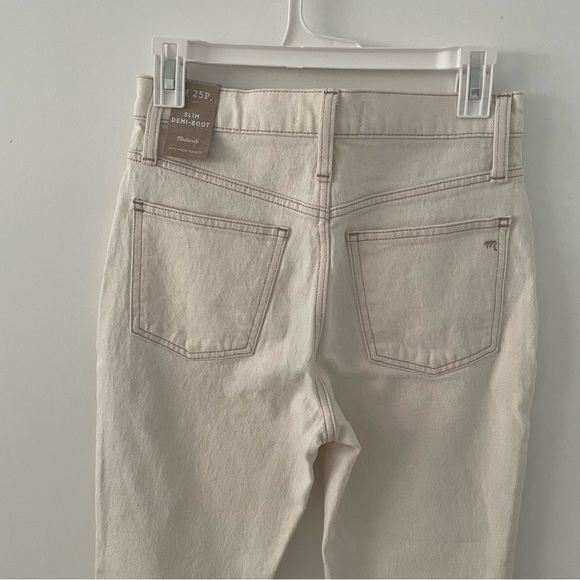 MADEWELL Slim Demi-Boot Jeans in Vintage Canvas Wash - Limited Edition NWT - Picture 5 of 13
